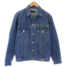 【中古】エクストララージ X-LARGE Denim Trucker Jacket デニムジャケット ジージャン Gジャン S 青 ブルー 01201504 /TK メンズ 【ベクトル 古着】 231209