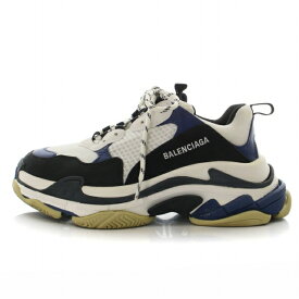 【中古】バレンシアガ BALENCIAGA Triple S トリプルエス スニーカー 536737 靴 シューズ UK7 27cm 白 ホワイト 紺 ネイビー /DK メンズ 【ベクトル 古着】 231225