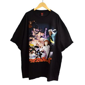 【中古】GEEKS RULE × ルパン三世 カリオストロの城 シルクスクリーンプリントTシャツ vol.02 半袖 XL 黒 ブラック メンズ 【ベクトル 古着】 250704