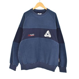 【中古】パレス Palace POLARTEC200 クルーネック スウェット トレーナー フリース M 青 ブルー 【ベクトル 古着】 250817