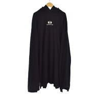 【中古】バレンシアガ BALENCIAGA 23年製 スポーツアイコン パーカー フーディー バック切替 5 黒 ブラッ…