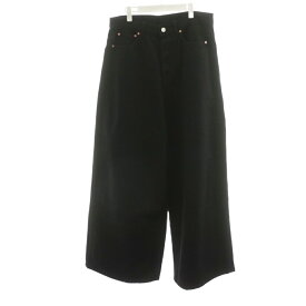 【中古】未使用品 ヴェトモン VETEMENT 24AW BIG SHAPE JEANS デニムパンツ ジーンズ ジーパン Gパン ボタンフライ 32 黒 ブラック UA65PA880B /AN24 ☆AA★ メンズ 【ベクトル 古着】 251106