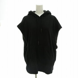 【中古】フミカ ウチダ FUMIKA_UCHIDA NO-SLEEVE DOUBLE FACE HOODY フーディ パーカー プルオーバー オーバーサイズ M 黒 ブラック FU-M-CS001 /FT 1111 ■ECS レディース 【ベクトル 古着】 241111