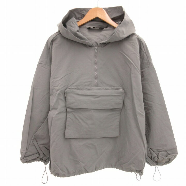 楽天市場】【中古】ザラ ZARA アノラックパーカー フーディー プル 