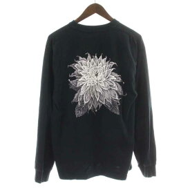 【中古】ヨウジヤマモトプールオム YOHJI YAMAMOTO POUR HOMME NEW ERA 23SS ロングスリーブTシャツ LONG SLEEVE T-SHIRT カットソー ロンT プリント 長袖 L 黒 ブラック HZ-T96-283 /YI12 メンズ 【ベクトル 古着】 231107