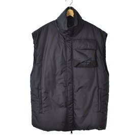 【中古】ワイズ Y's NYLON PADDED VEST ナイロン 中綿 ベスト 3 黒 ブラック YJ-V41-630 レディース 【ベクトル 古着】 231111