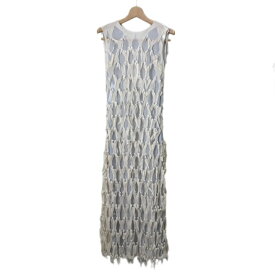 【中古】未使用品 メゾンマルジェラ Maison Margiela 22SS ノースリーブ ワンピース Dresses S051-MM FEMALE RTW AVP 36 灰色 白 グレー ホワイト S51CU0306■GY33 レディース 【ベクトル 古着】 240402