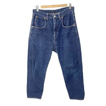 新品タグ付】RNA ボウレッグスキニーデニムパンツ M 濃紺 立体 