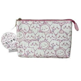 【中古】ちいかわ ポーチ 総柄 小物入れ ピンク ■GY06 レディース 【ベクトル 古着】 260622