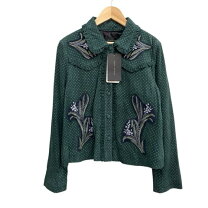 楽天市場】グリーン（柄花・植物）（コート・ジャケット｜レディース 