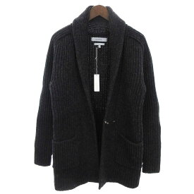 【中古】未使用品 ノンネイティブ nonnative WOOL LONG RIB GOWN ガウン ニット カーディガン ショールカラー TNP-NN-K-4010 エルボーパッチ ウール 1 チャコールグレー メンズ 【ベクトル 古着】 240123