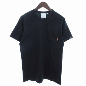 【中古】マムート MAMMUT Pocket T-Shirt ポケット Tシャツ カットソー 半袖 クルーネック 1017-01810 黒 ブラック L メンズ 【ベクトル 古着】 240308