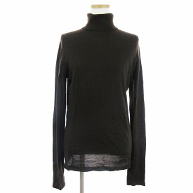 【中古】ダナキャラン DONNA KARAN タートルネック ニット セーター 国内正規 長袖 カシミヤ100％ 茶 ブラウン M レディース 【ベクトル 古着】 240401