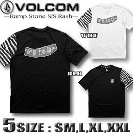 ボルコム VOLCOM ラッシュガード メンズ Tシャツ スタイル 半袖 水着 サーフT 大きいサイズ トレーニングウェア ストレッチ フィットネス ジム マリンスポーツ【あす楽対応】A9112404