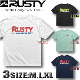 ラスティ Tシャツ メンズ 半袖 RUSTY サーフブランド ドロップショルダー ワイドシルエット UVカット 【あす楽対応】【翌日配達可能なメール便対応】912501