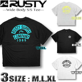 ラスティ Tシャツ メンズ 半袖 RUSTY サーフブランド ドロップショルダー ワイドシルエット UVカット 吸汗速乾 【あす楽対応】 913504