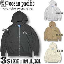 サーフブランド メンズ パーカー ジップアップ トレーナー OP オーシャンパシフィック スウェットシャツ シンプル 裏起毛 ocean pacific 【あす楽対応】533028