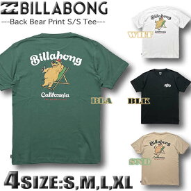 【2024年夏新作】ビラボン Tシャツ メンズ サーフブランド BILLABONG 半袖 バックプリントリサイクルコットン カリフォルニア 【あす楽対応】 BE011-223
