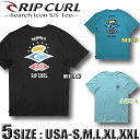 【最短翌日配達】 リップカール RIP CURL メンズ 半袖 Tシャツ サーフブランド 大きいサイズ アウトレット バックプリント 定番 S M L XL XXL (3L)サイズ【あす楽対応】RIP-CTESV9
