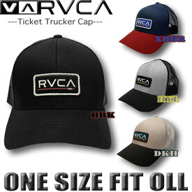 RVCA ルーカ ルカ メンズ 帽子 トラッカー メッシュキャップ スナップバック サーフブランド 【あす楽対応】BE041-920