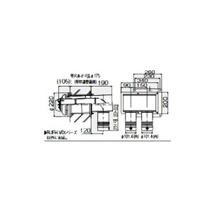 �����i�C KP���� ��100 2�{�ǒ��o���r�C���g�b�v FFTL-10-300B 24-1692 FFTL10300B 241692 Rinnai