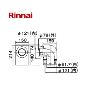 iC L^xh 120×80 rC FFPL-S12 21-4540 FFPLS12 214540 Rinnai