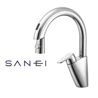 《あす楽対応》 SANEI シングル混合栓 EK8700EDC センサー式 引出しホース 定流量弁付 クロム 乾電池式 …
