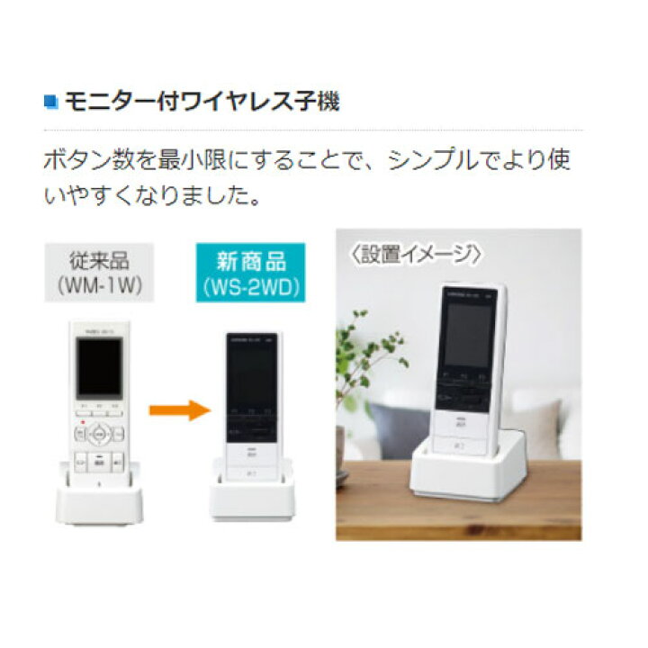 楽天市場】アイホン WS-14Aセット一式 カメラ付玄関子機/JU-DA 