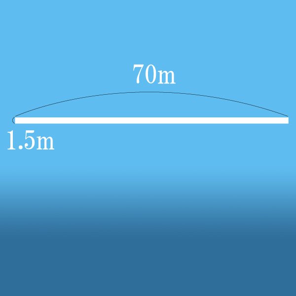 楽天市場】送料無料 刺網（建網）70m×1.5m白 刺網 魚網 漁具 海や川で