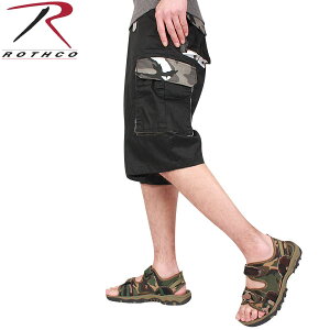 �N�[�|����15%OFF��ROTHCO ���X�R ACCENT FATIGUE SHORTS �u���b�N �~���^���[�p���c ROTHCO ���X�R �����Y �~���^���[ �A�E�g�h�A�yT�zWAIPER �M�t�g