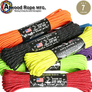 �y�ŒZ���������z���[�v �~���^���[ ATWOOD ROPE MFG. �A�g�E�b�h�E���[�v �p���R�[�h 7Strand 550 �p���R�[�h 50FT REFLECTIVE �C�Ђ� �e���g �^�[�v ���[�v�y�N�[�|���ΏۊO�z�����Y �~���^���[ �A�E�g