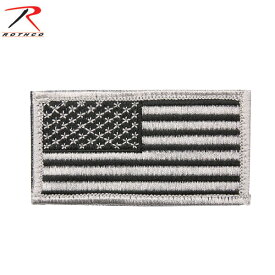 クーポンで最大15%OFF★【あす楽】 ROTHCO ロスコ U.S.FLAG PATCH SILVERBLACK （ワッペン）【17781】キャップ、バッグ、ジャケットなど ベルクロパネルの付いた製品に取り付け可能 メンズ ミリタリー アウトドア スポーツ セール【T】sale 送料無料 春 父の日