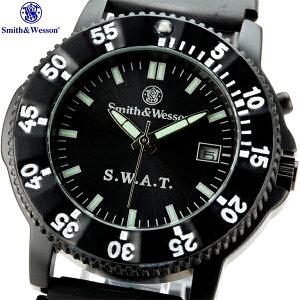 Smith & Wesson �X�~�X���E�F�b�\�� 4318 S.W.A.T. WATCH �X���b�g�E�H�b�` �Â��ꏊ�ł��w�j�������� �ő�30���[�g���̖h���@�\�A��]�x�[���t�� �l�X�ȃV�[���Ŋ��􂷂邱�Ƃ͊ԈႢ�Ȃ� �����Y ��