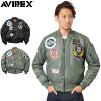 楽天市場】avirex アビレックス ma-1 レザーの通販