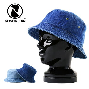 �N�[�|����15%OFF��NEWHATTAN �j���[�n�b�^�� Bucket Hat Denim #1530 �����Y �����Y �~���^���[ �A�E�g�h�A�yT�zWAIPER �M�t�g�b�n�b�g �o�P�b�g�n�b�g �X�q �f�j�� ���f�B�[�X �A���J�W �X�g���[�g �J�W
