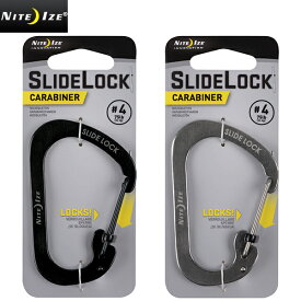 【最短即日発送】クーポンで最大15%OFF★NITE IZE ナイトアイズ STAINLESS SLIDELOCK CARABINER #4 メンズ ミリタリー アウトドア スポーツ【T】WAIPER ギフト