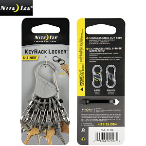�N�[�|����15%OFF��NITE IZE �i�C�g�A�C�Y S-BINER KEYRACK LOCKER �����Y �~���^���[ �A�E�g�h�A�yT�zWAIPER �M�t�g�b�J���r�i �L�[�z���_�[ �L�[�����O ���b�N�t�� ���@�\ �L�����v �o�R �A���J�W �X�e