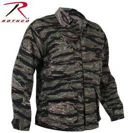 クーポンで最大15%OFF★ROTHCO ロスコ CAMO BDU シャツジャケット 7990 Tiger Stripe Camo ミリタリー トップス タクティカル サバイバルゲーム アウトドア タイガーストライプカモ 迷彩 カモフラ カモ柄 ROTHCO メンズ ミリタリー アウトドア スポーツ【T】送料無料 父の日