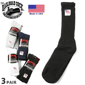 クーポンで最大15%OFF★【あす楽】RAILROAD SOCK レイルロードソック RS603X MADE IN USA クルーワークソックス 3足組 WIP メンズ ミリタリー アウトドア セール【T】 sale 送料無料 父の日