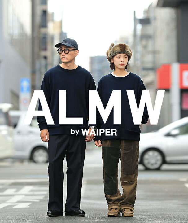 楽天市場】ALMW by WAIPER WILA-SPO-GR 吊り編み ダブルV クルーネック 