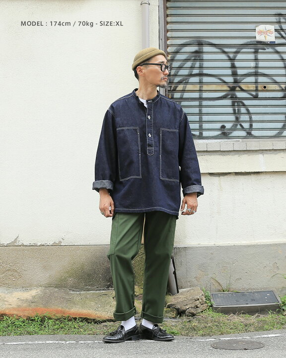 楽天市場 あす楽 Almw By Waiper アーミー バイ ワイパー Wila Uspo U S Army バンドカラー デニム プルオーバー 日本製 クーポン対象外 T ミリタリーシャツ プルオーバーシャツ デニムシャツ ワイパーインク 秋 冬 Waiper 楽天 ミリタリーショップwaiper