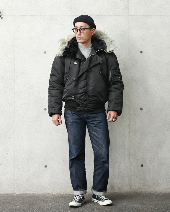 楽天市場】ALPHA アルファ MADE IN USA N-2B フライトジャケット BLACK 
