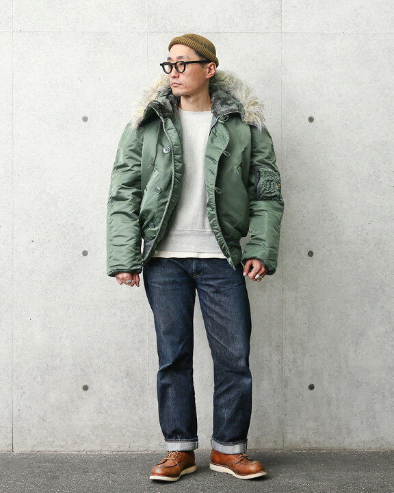 楽天市場】ALPHA アルファ MADE IN USA N-2B フライトジャケット SAGE 