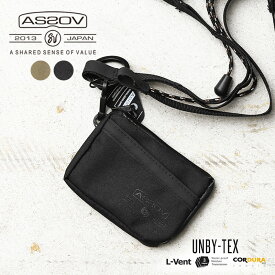 【最短即日発送】ポイント2倍！AS2OV アッソブ 142103 HABIT SHOULDER SERIES 305D WATER PROOF CORDURA COIN CASE ハビット コインケース【クーポン対象外】【T】｜小銭入れ カードケース ポーチ バッグ 小物入れ ナイロン おしゃれ 秋 冬 ギフト