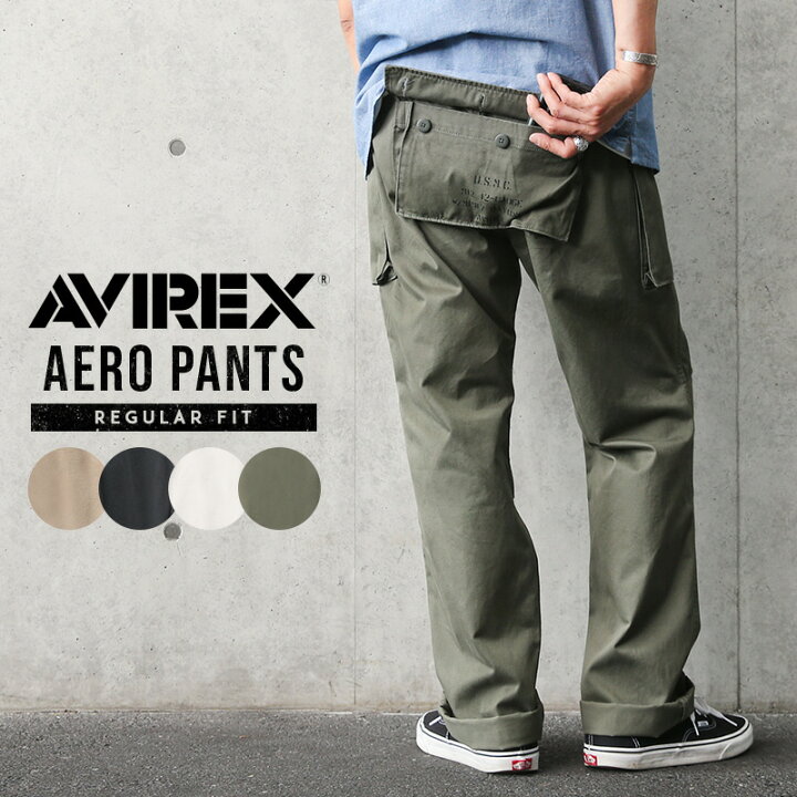 楽天市場】ポイント10倍！AVIREX アビレックス AERO PANTS エアロ 
