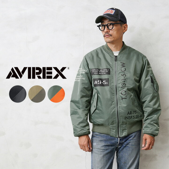 楽天市場】【あす楽】AVIREX アビレックス 6122136 REVERSIBLE STENCIL 