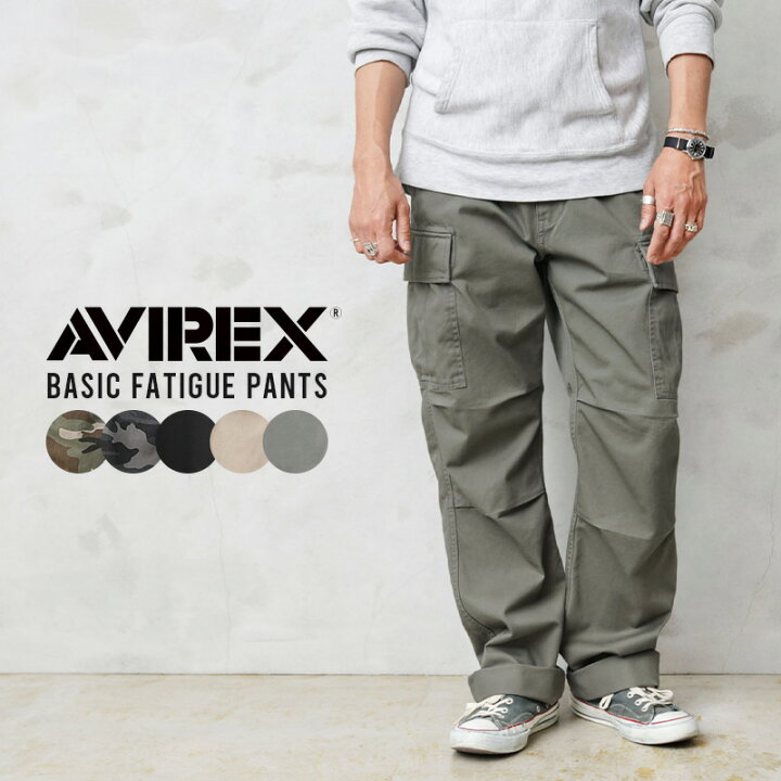 楽天市場】AVIREX アビレックス 6126129 BASIC FATIGUE PANTS 