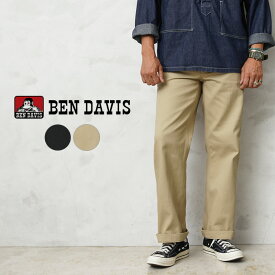 【あす楽】BEN DAVIS ベンデイビス G-1180006 BEN'S WORKERS PANTS ベンズ ワーカーズ ワークパンツ【クーポン対象外】【T】｜メンズ チノパン 作業着 スケーターパンツ 大きいサイズ ストレート ファッション おしゃれ