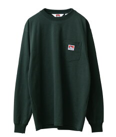 【最短即日発送】BEN DAVIS ベンデイビス C-25780023 L/S POCKET TEE ロングスリーブ ポケット Tシャツ【クーポン対象外】【T】｜トップス カットソー メンズ レディース ロンT 長袖 アメカジ ストリート カジュアル ワーク 定番 胸ポケット ゴリラ