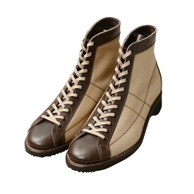 【最短即日発送】BROTHER BRIDGE ブラザーブリッジ S009 HENRY BEG CANVAS / VACHETTA BRN ヘンリー レースアップ キャンバス レザーブーツ 日本製【クーポン対象外】【T】｜メンズファッション アメカジ ミリタリーファッション 革靴